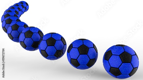 Fototapeta Naklejka Na Ścianę i Meble -  Soccer ball. 3D illustration. 3D CG.