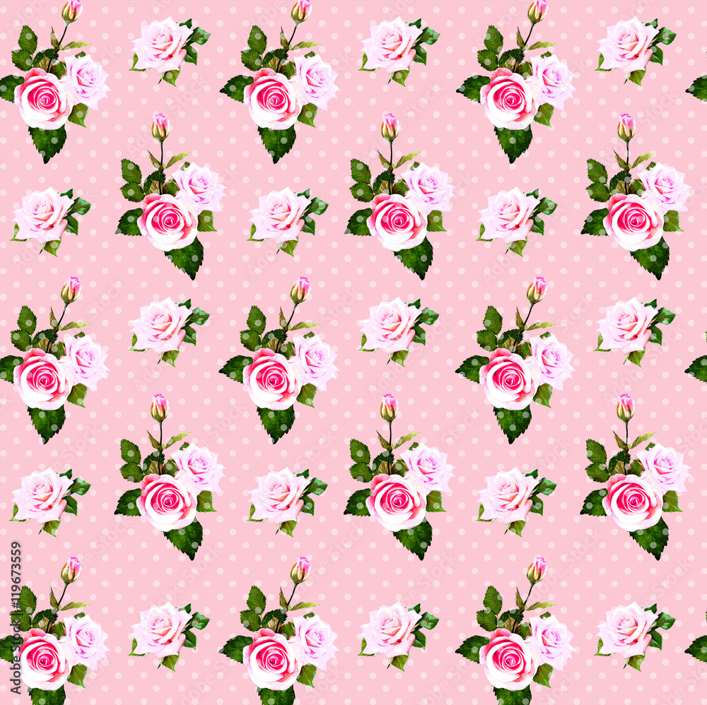Original floral textile (rose pattern) Original floral textile (rose pattern)