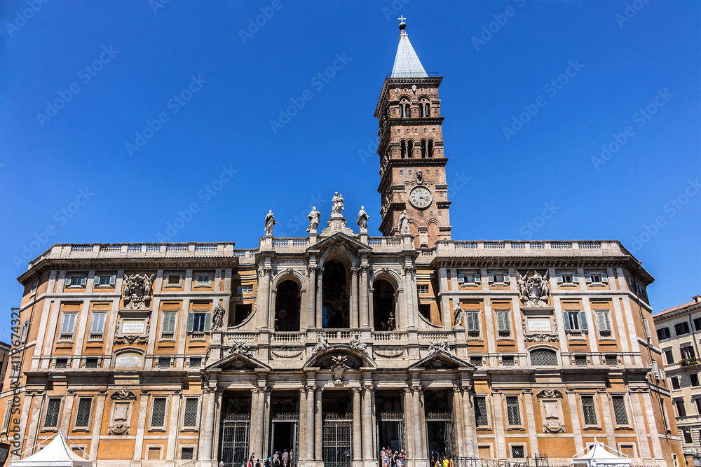 Obraz premium Basilica of Saint Mary Major (1743) - Papal major basilica. Rome