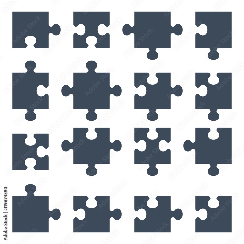 set of puzzle pieces set of puzzle pieces
