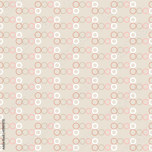 Seamless vector decorative background with rings. Print. Cloth design, wallpaper.