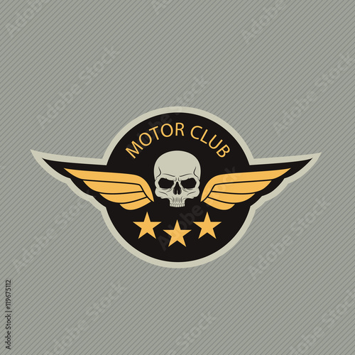 motor racing emblem,sticker,arms,vector illustration