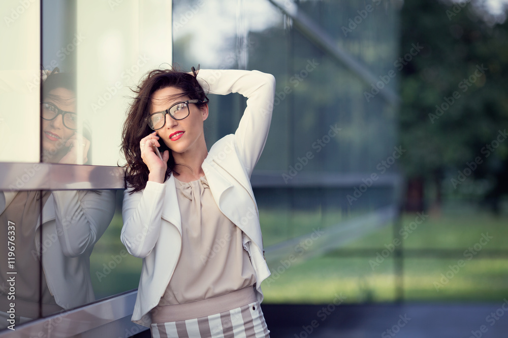Fototapeta premium Woman and fashion in bussines world