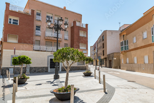 street in a mediterranean town in souther spain