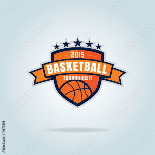 Basketball logo template,vector illustration