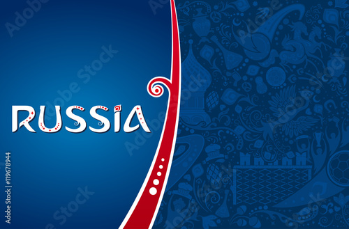 Russian background, vector illustration