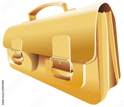 cartable  couleur or