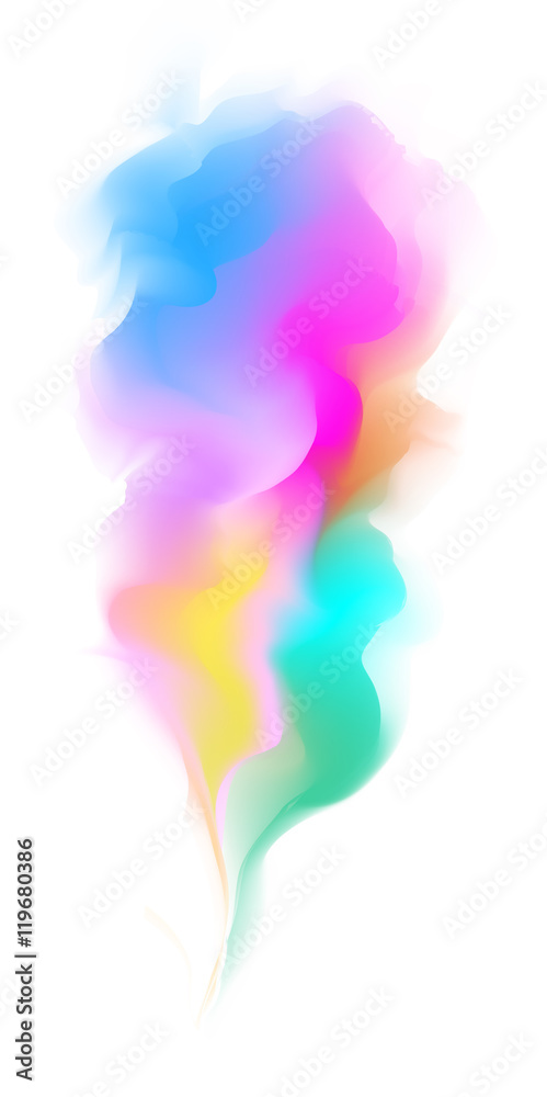 Abstract colorful watercolor background. Digital art painting.