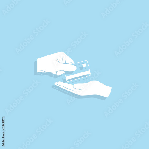 hand and card  icon