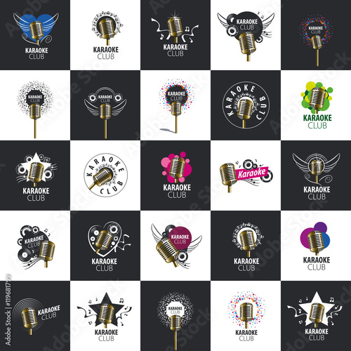 vector logo karaoke