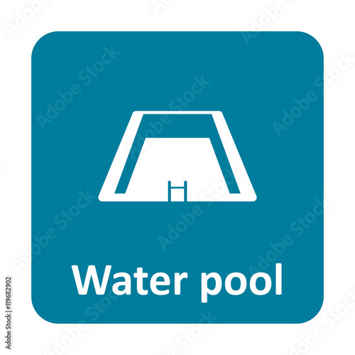Water pool vector icon for web and mobile