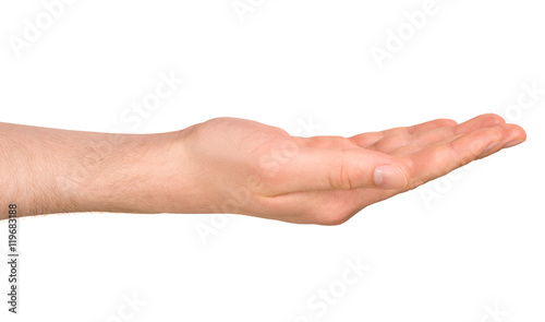 Isolated Male Hand in a Position