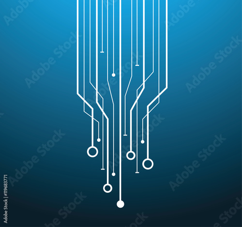 Futuristic data network illustration