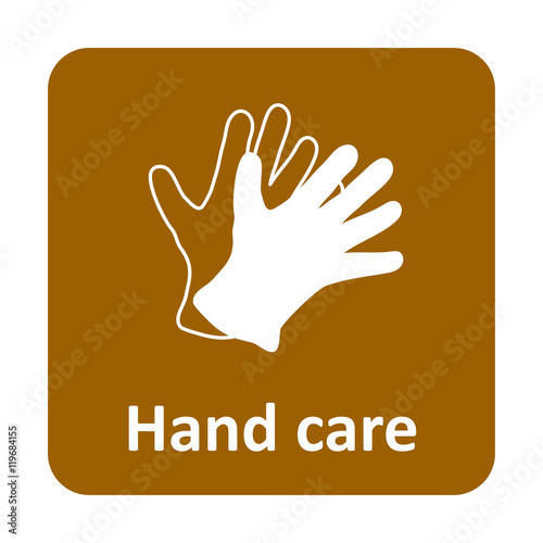 Hand care gloves vector icon for web and mobile