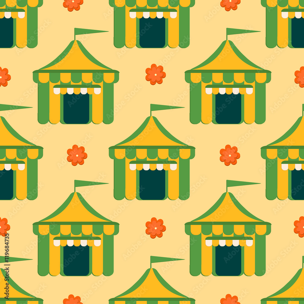 Beer tent background for festivals, restaurants, menu and bars. Vector illustration in flat style. Vector seamless pattern. Beer tent background for festivals, restaurants, menu and bars. Vector illustration in flat style. Vector seamless pattern.