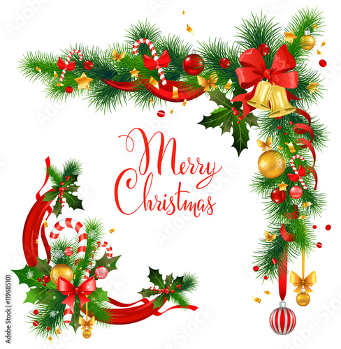 Christmas decorative corner with bells