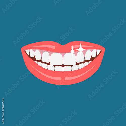 Dentist smile icon.