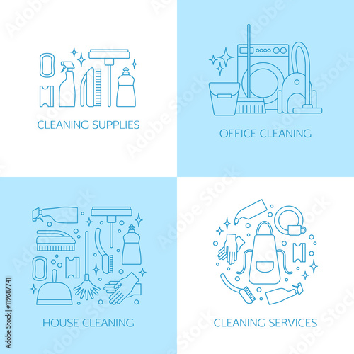 Cleaning logo elements.
