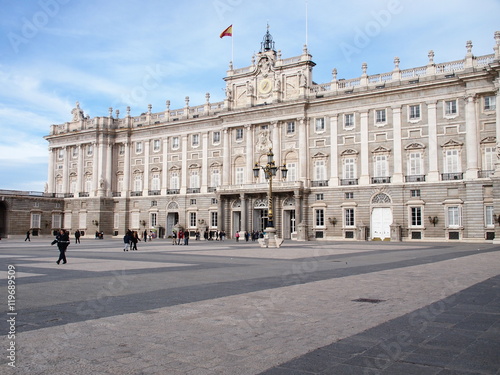 Royal Palace of Madrid, View from the Plaza de la Armeria