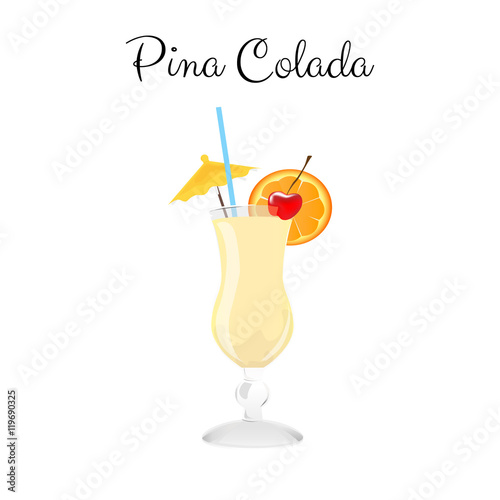 Pina Colada alcohol cocktail