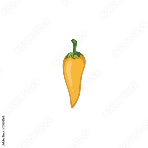 Vector Vegetables - Yellow Chilli Pepper