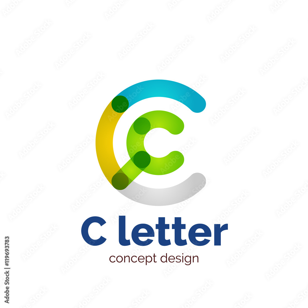 Vector modern minimalistic letter concept logo Vector modern minimalistic letter concept logo