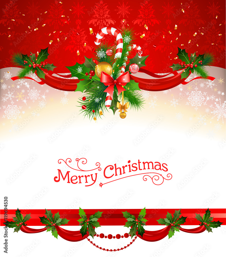 Obraz premium Holiday Christmas background