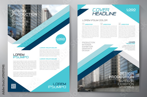 Business brochure flyer design a4 template. Vector illustration