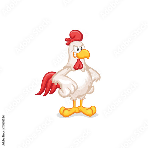 Angry Chicken Grinning