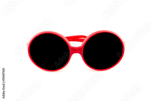 sunglasses on white background.