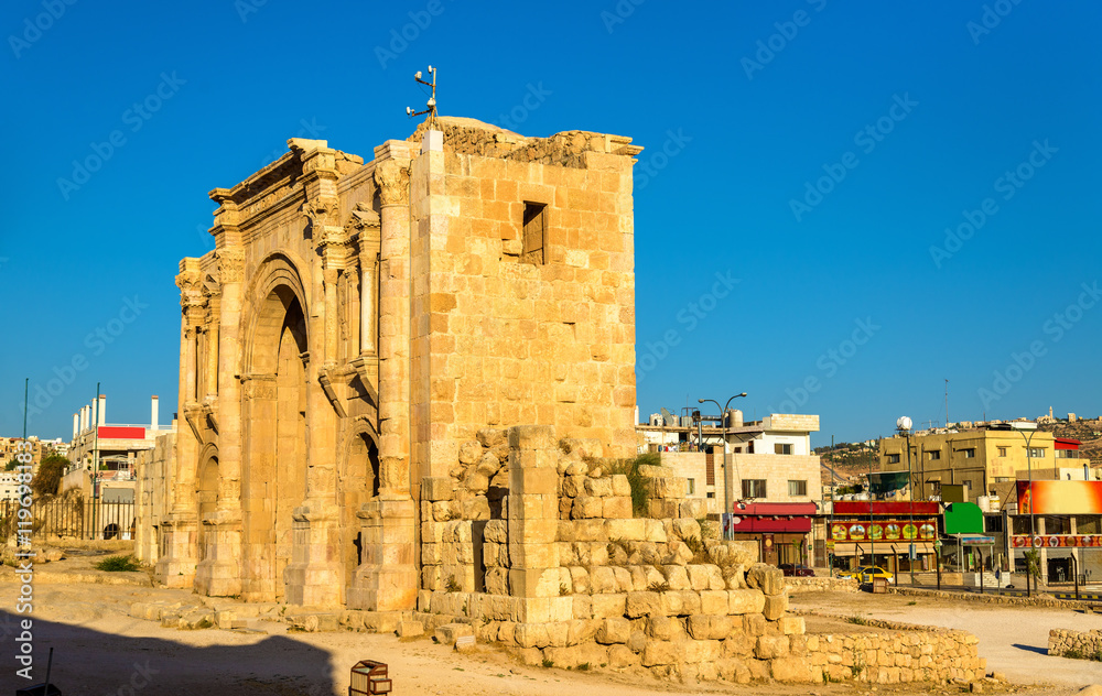 The Arch of Hadrian in Jerash