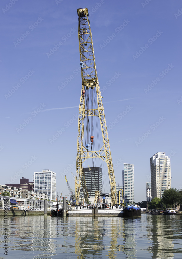 big crane in Rotterdam