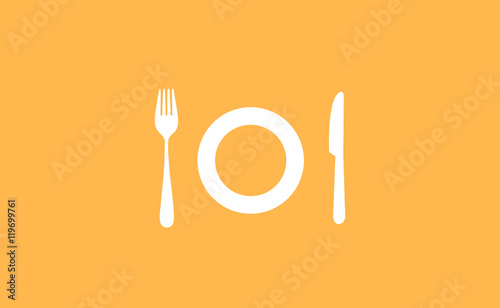 Vector clustery set on flat background
