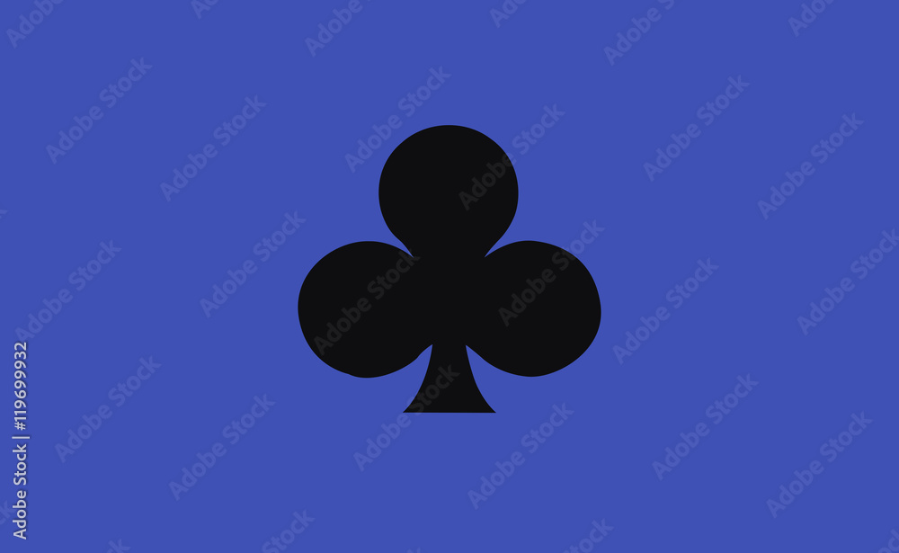 Vector playing card symbol on flat background Vector playing card symbol on flat background