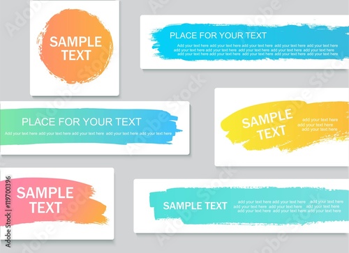 Vector quote oVector quote or text boxes collection. Hand drawn frames. Grunge brush strokes, textures.r text boxes collection. Hand drawn frames. Grunge brush strokes, textures.