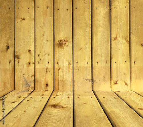 Wooden style floor stage an...