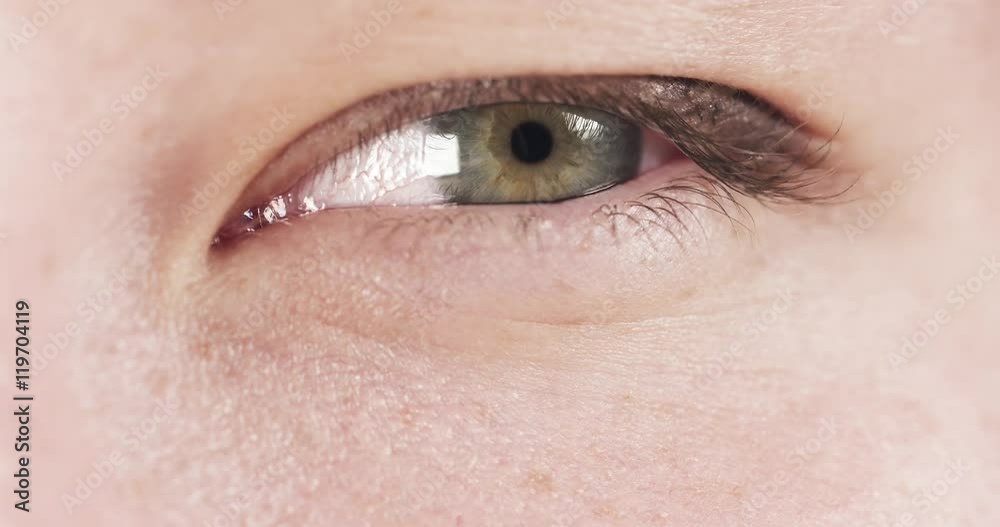 close up female teenage girl green eye in 60fps slow motion close up female teenage girl green eye in 60fps slow motion