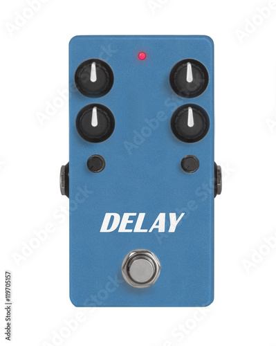 guitar effect pedal on white - Delay
