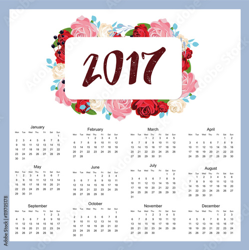 Calendar 2017