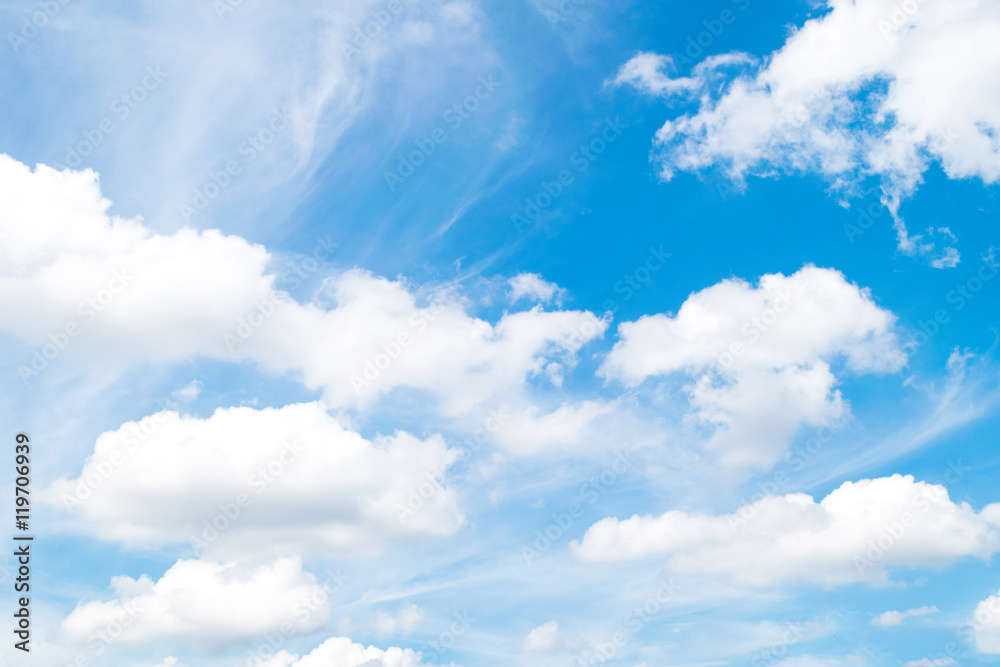 Fototapeta premium blue sky with cloud , day time , summer
