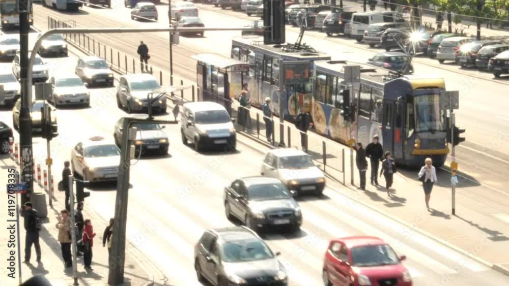 Rush hours in the city. Timelapse Rush hours in the city. Timelapse