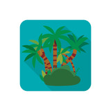 Jungle color flat icon