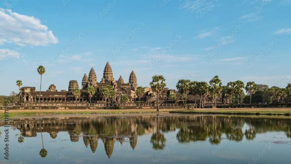 Angkor Wat Temple, Siem Reap, Cambodia, 4K Time lapse Angkor Wat Temple, Siem Reap, Cambodia, 4K Time lapse
