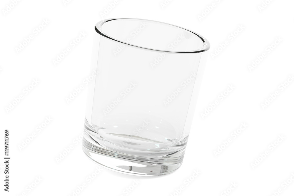 empty glass or shot, 3D rendering empty glass or shot, 3D rendering
