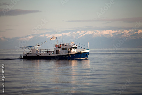 ship at the Baikal