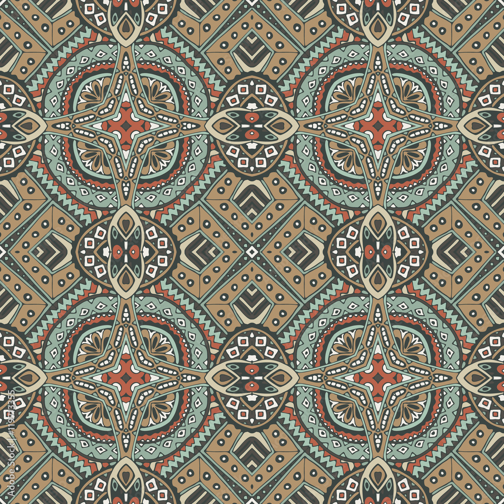 vintage tiles onamental vector pattern
