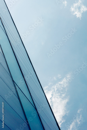 Perspective and underside angle view to textured background of m