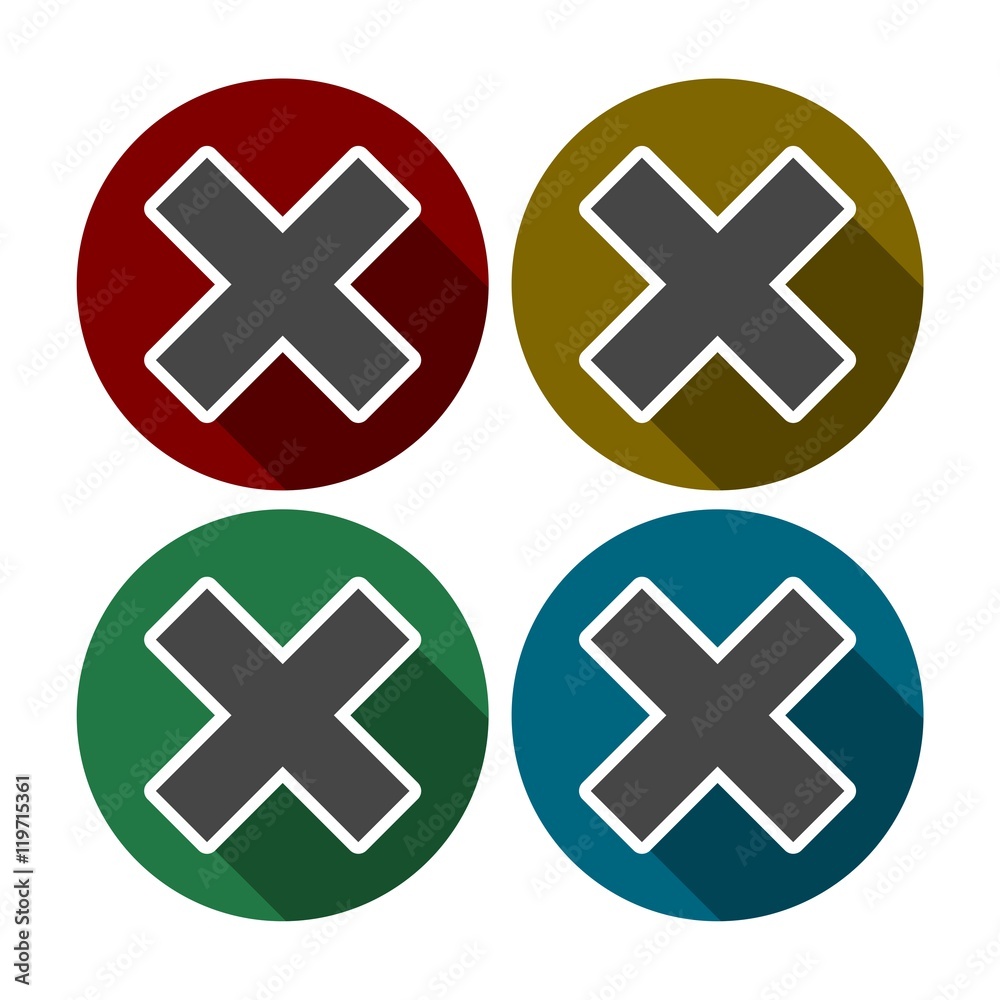 Delete sign icon. Remove button Stock Vector | Adobe Stock