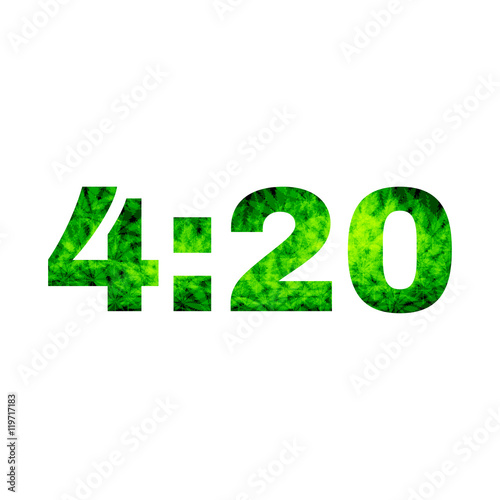 4:20 marijuana abstract design 