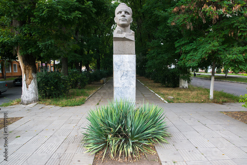 Statue of Jurij Alexejevic Gagarin in Tiraspol, the capital of Transnistria, a self governing territory not recognised by United Nations photo